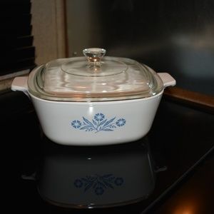 Corning Ware Blue Cornflower Casserole dish & lid